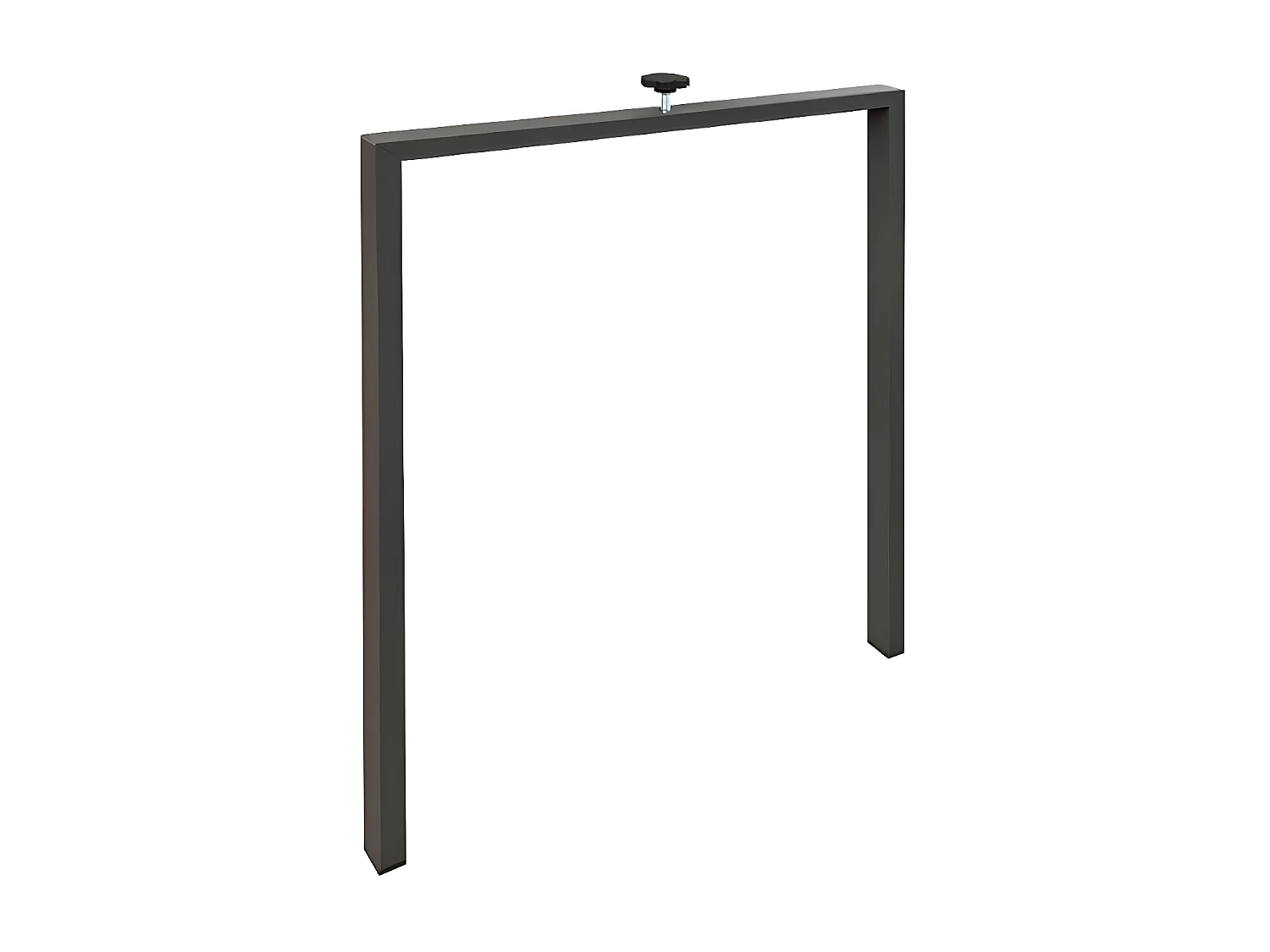 Table rectangulaire extensible 130 à 390cm gris béton Ribo-Support 4 pieds