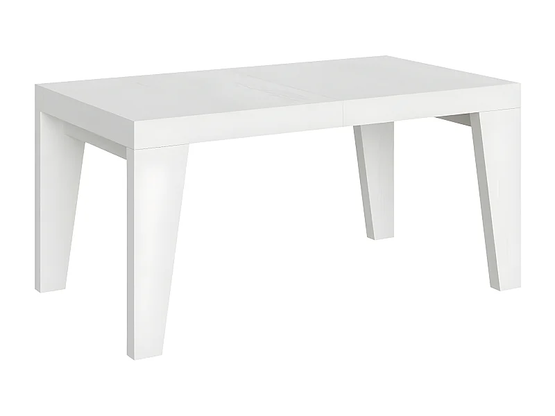 Table rectangulaire extensible 6 à 12 personnes L 160 à 264cm blanc Naxo