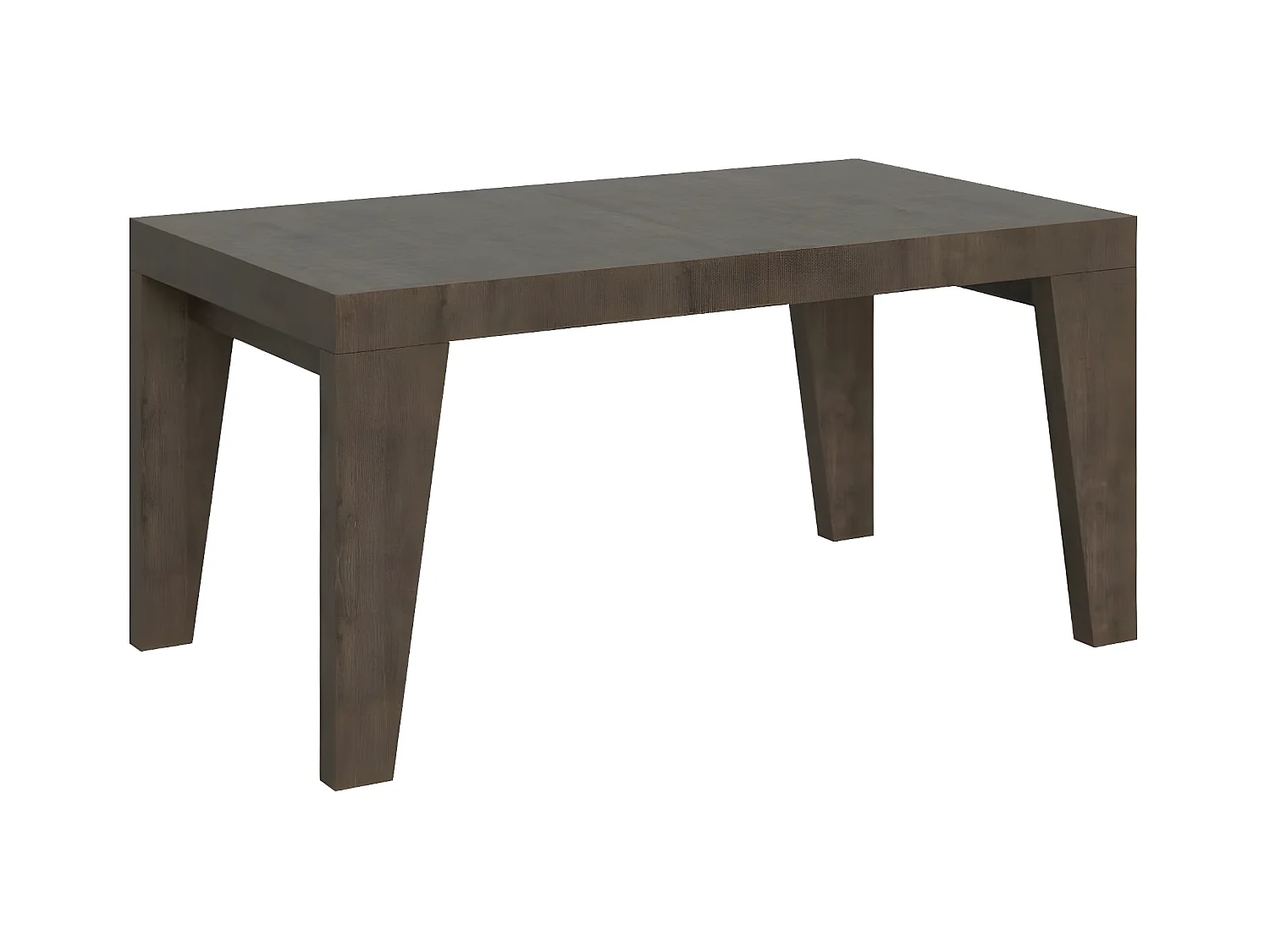 Rechthoekige uitschuifbare tafel voor 6 tot 12 personen L 160 tot 264 cm donker hout Naxo