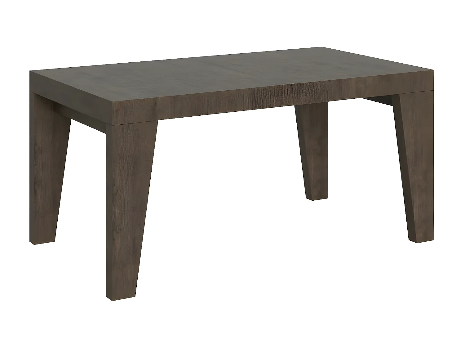 Table rectangulaire extensible 6 à 12 personnes L 160 à 264cm bois foncé Naxo