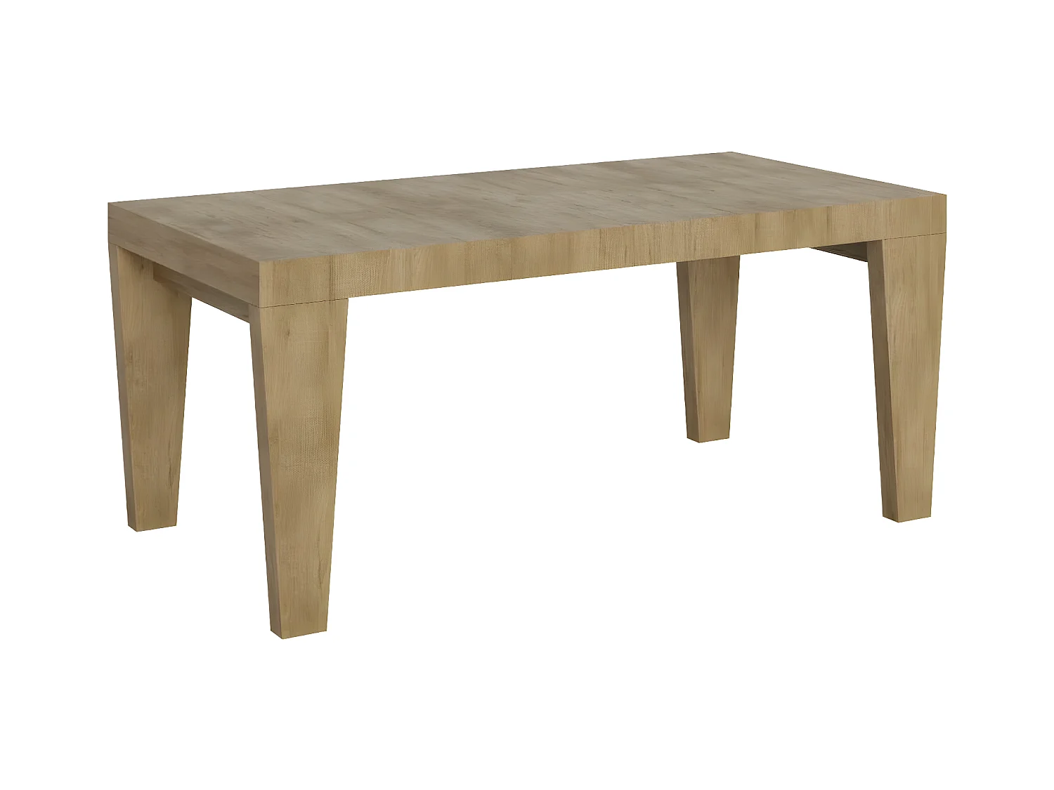 Table extensible 6 à 20 places chêne naturel Kristo 180 à 440cm-Support 4 pieds