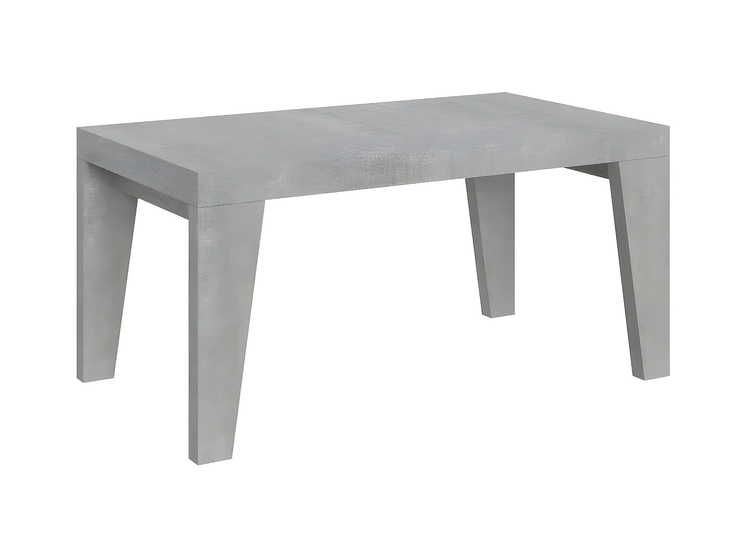 Table rectangulaire extensible 6 à 12 personnes L 160 à 264cm gris béton Naxo