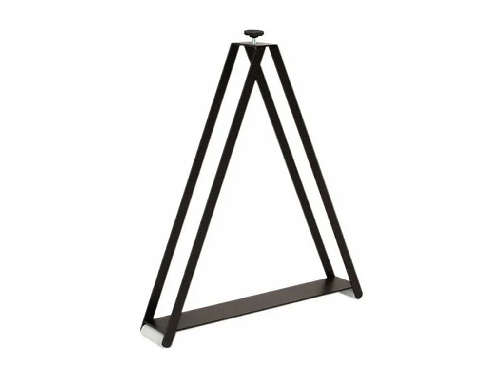 Mesa de comedor extensible de madera Kristo patas en V-Color Natural-Soporte 4 pies-5 alargaderas finas-Ancho extensible