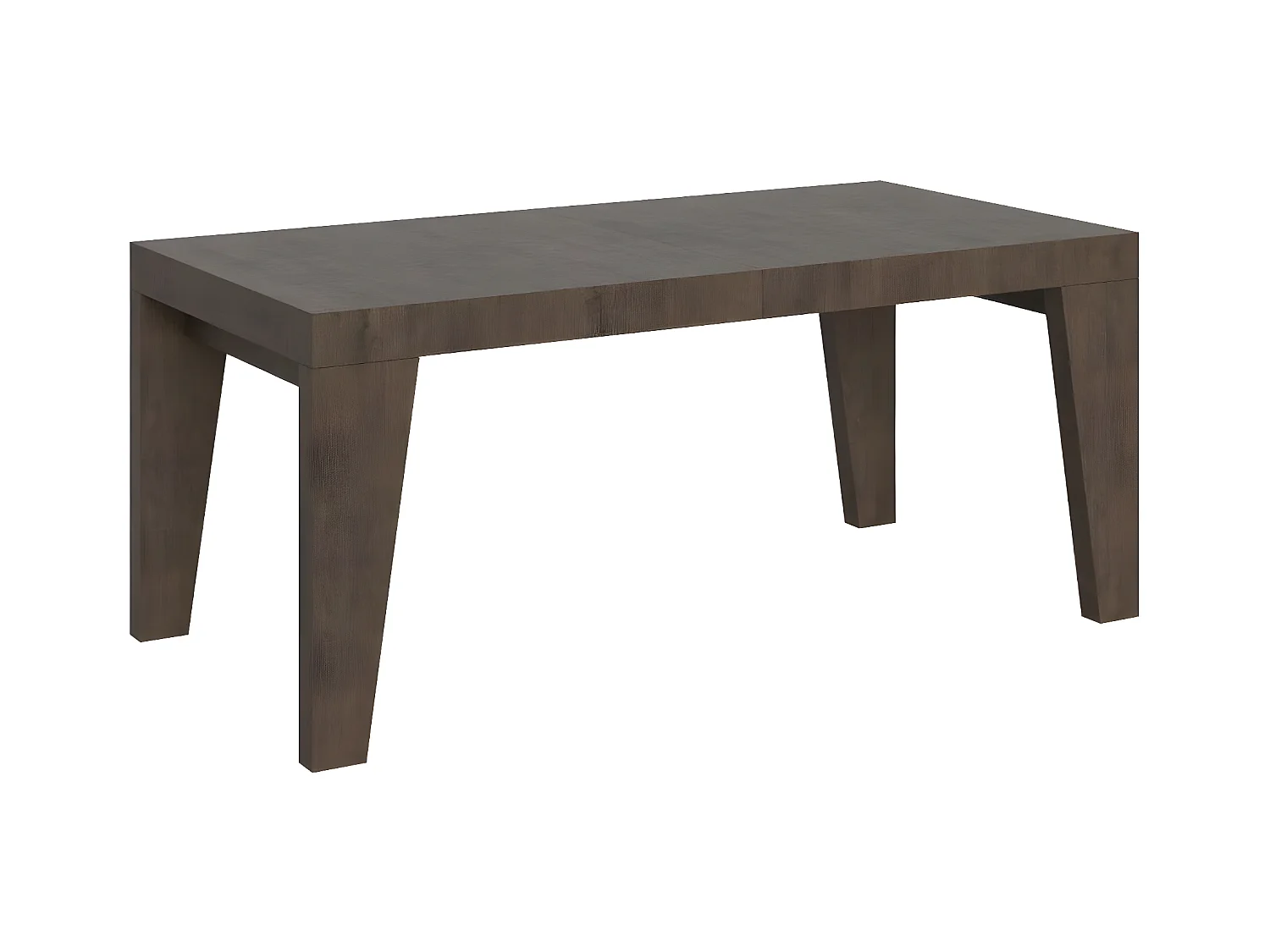 Table rectangulaire extensible 8 à 14 personnes L 180 à 284cm bois foncé Naxo