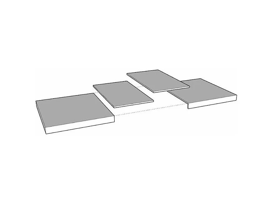 Rechthoekige uitschuifbare tafel 6 tot 10 plaatsen L 120 tot 224 cm walnoot en donkergrijze stalen poten Flavien