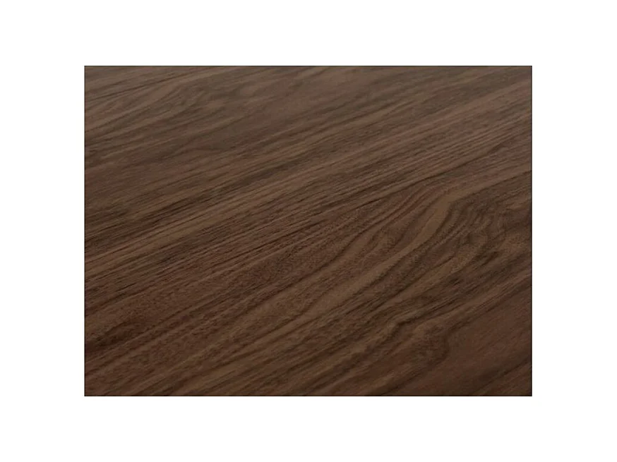 Rechthoekige uitschuifbare tafel 6 tot 10 plaatsen L 120 tot 224 cm walnoot en donkergrijze stalen poten Flavien