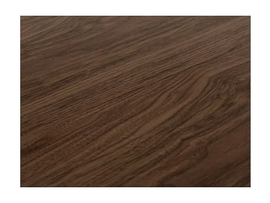 Table rectangulaire extensible 6 à 12 places L 160 à 264cm noyer et pieds métal anthracite Flavio