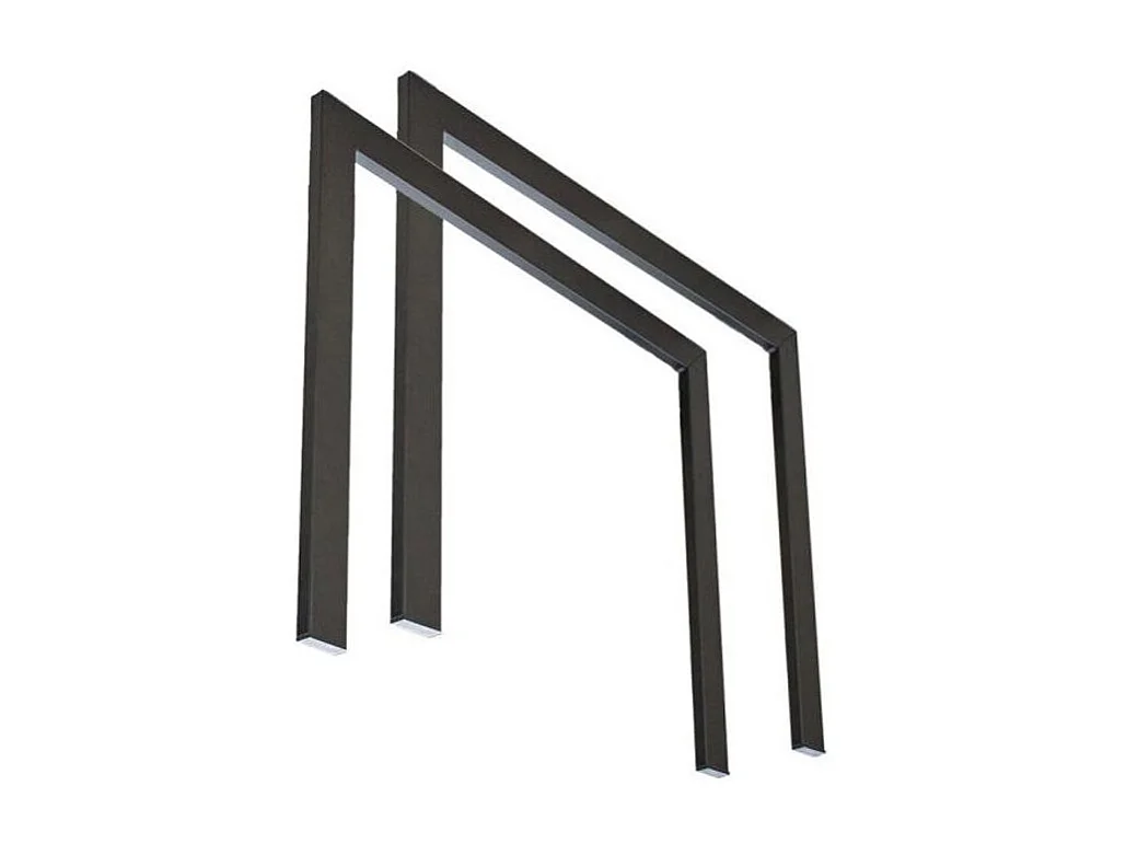 Mesa extensible de madera clara y estructura antracita 180/440 cm Klass