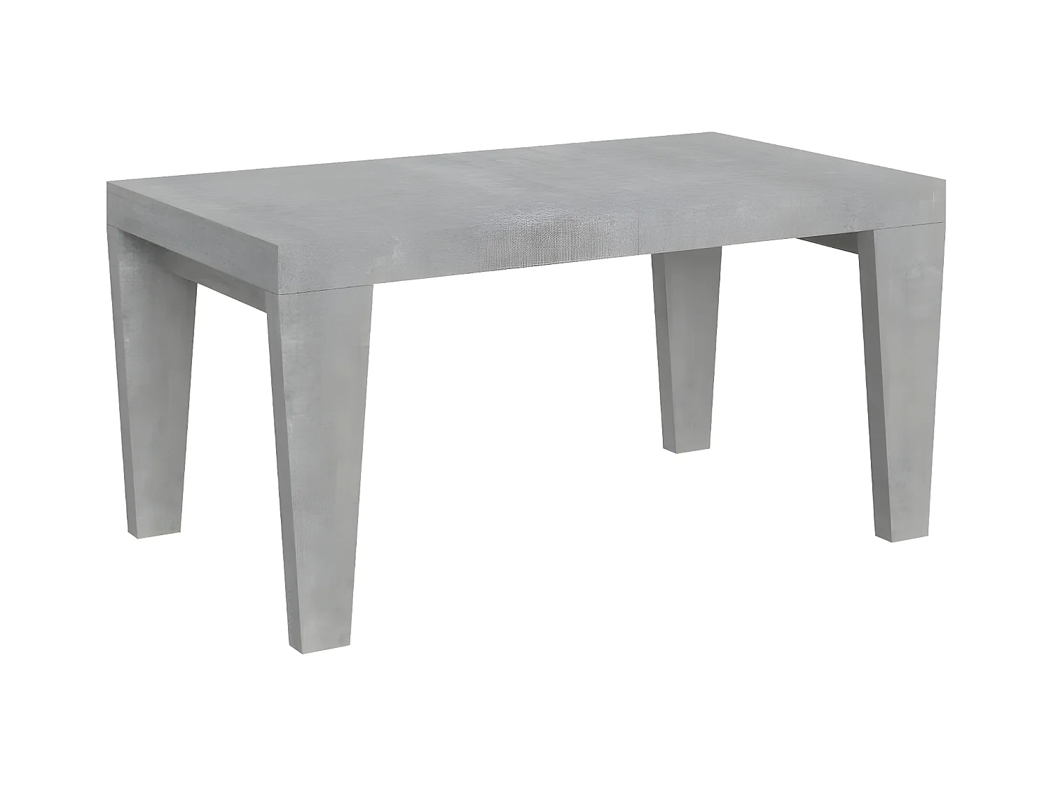 Table extensible 6 à 20 places gris cendré Kristo 160 à 420cm-Support 4 pieds
