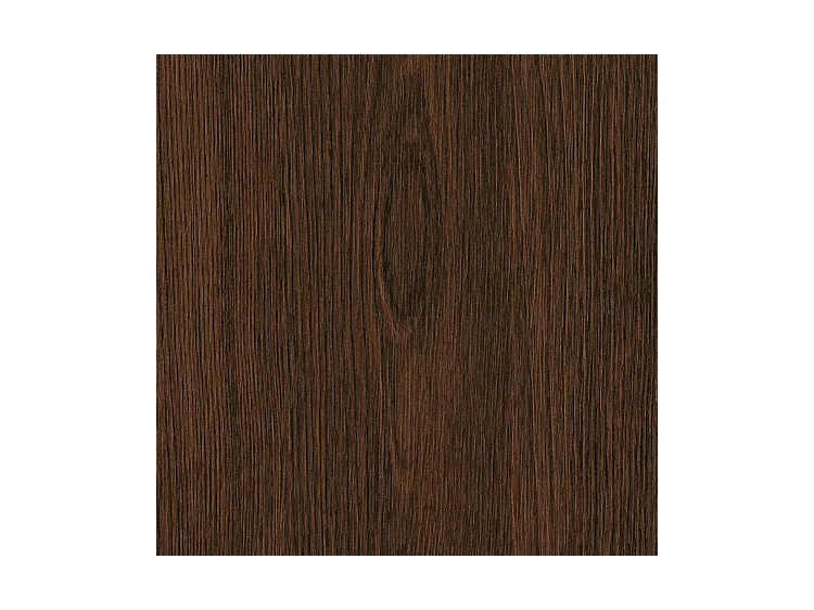 Kleine uitschuifbare donkerhouten tafel en antraciet frame 120/224 cm Klass