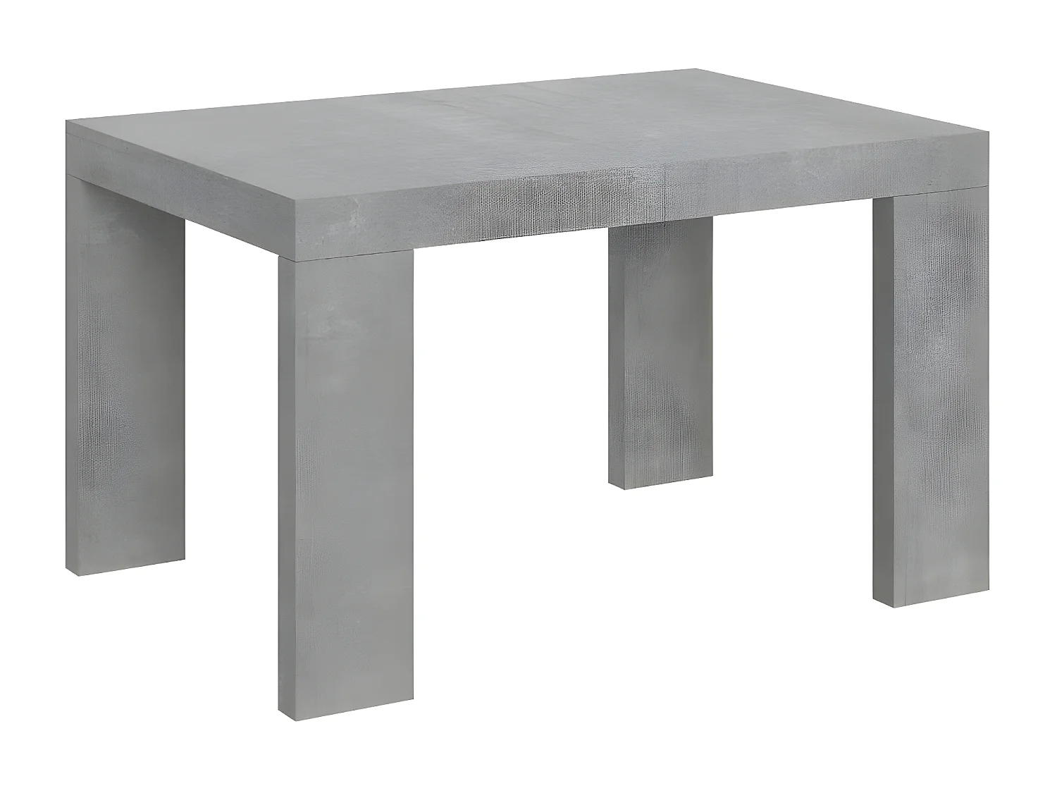 Table rectangulaire extensible 130 à 234cm gris béton Ribo-Support 4 pieds
