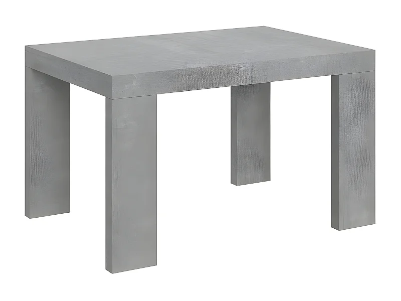 Rechthoekige uitschuifbare tafel 130 tot 234 cm betongrijs Ribo-Steun 4 voet