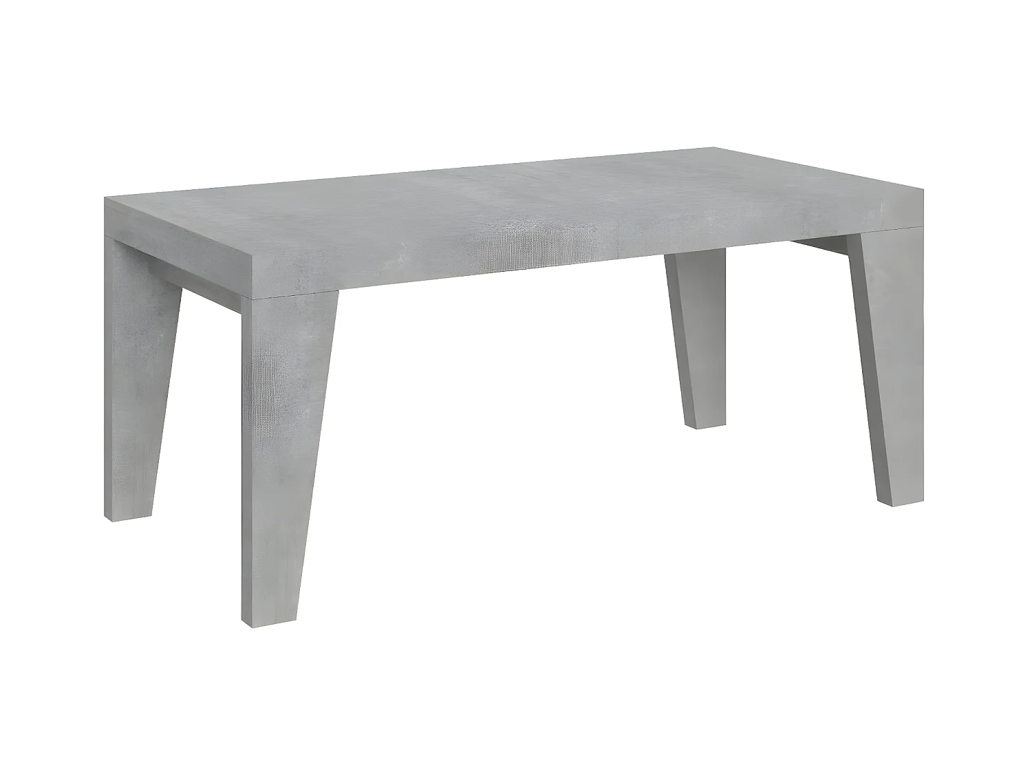 Rechthoekige uitschuifbare tafel voor 8 tot 14 personen L 180 tot 284 cm betongrijs Naxo