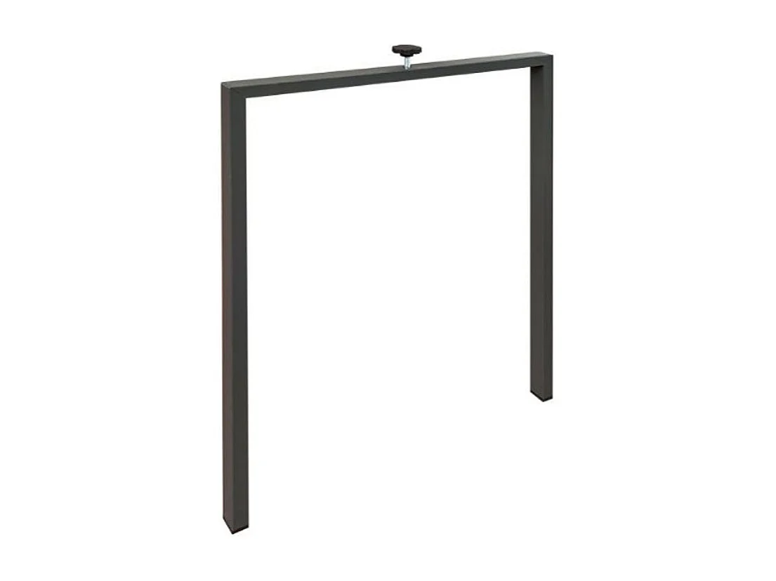 Petite table carrée 90-90cm extensible 10 personnes 90 à 246cm blanc Naxo-Support 4 pieds