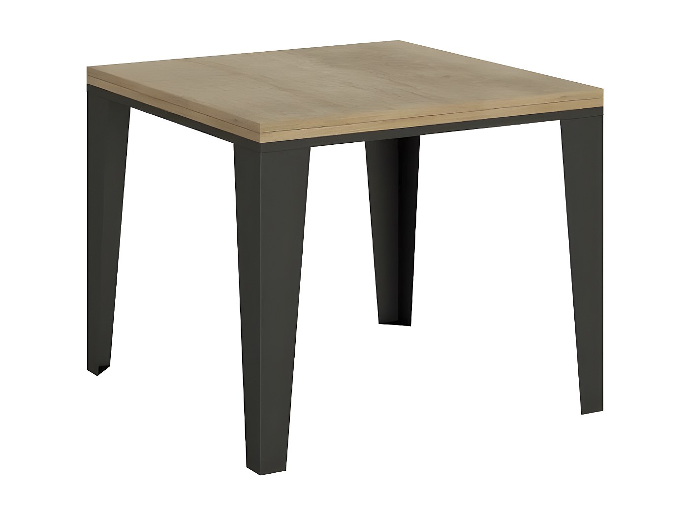 Table à Manger Extensible Régina 90-180cm Or & Marron