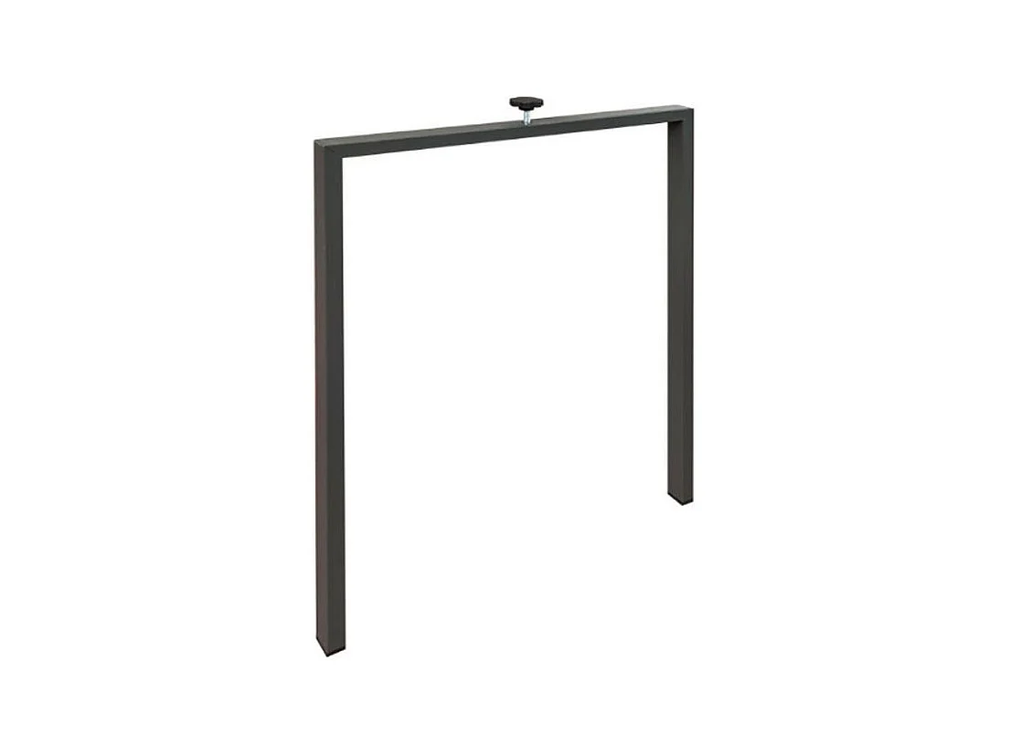 Table rectangulaire extensible 130 à 234cm bois blanc Ribo-Pied et support sur roulettes