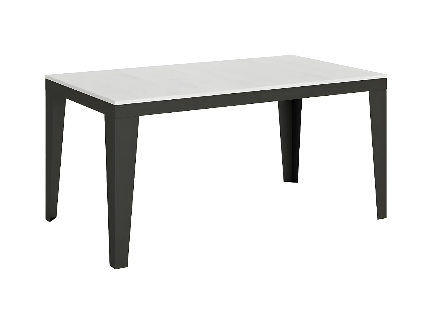 Mesa de comedor extensible evolución Flavio-Color Blanco-Ancho extensible 160x200cm