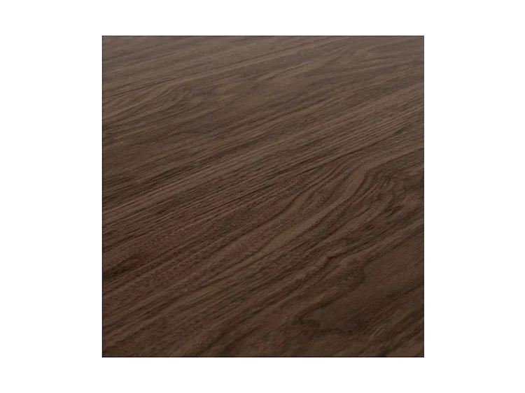 Kleine vierkante tafel 90/90 cm uitschuifbaar 10 personen 90 tot 246 cm bruine en donkergrijze poten Kalane
