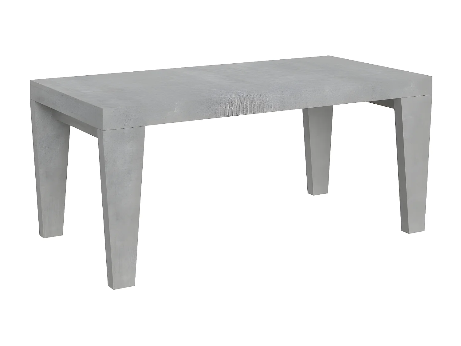 Table extensible 6 à 20 places gris cendré Kristo 180 à 440cm-Pied et support sur roulettes