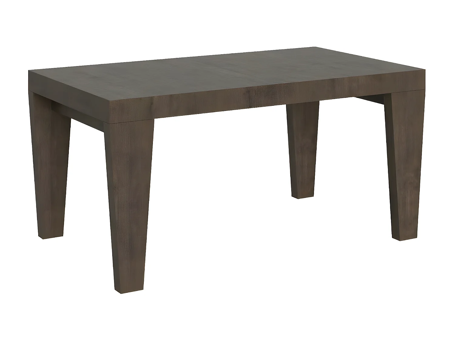 Table extensible 6 à 20 places bois foncé Kristo 160 à 420cm-Support 4 pieds