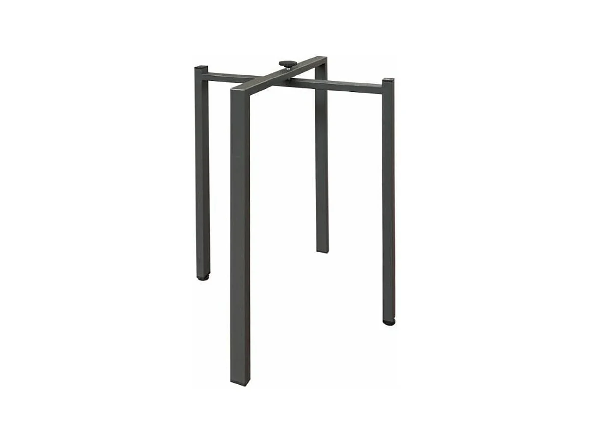 Table rectangulaire extensible 160 à 264cm bois foncé Ribo-Pied et support sur roulettes
