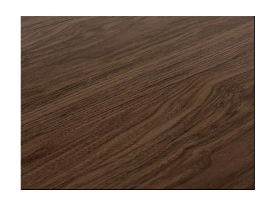 Table rectangulaire extensible 6 à 14 places L 180 à 284cm bois foncé et pieds acier gris foncé Flavien