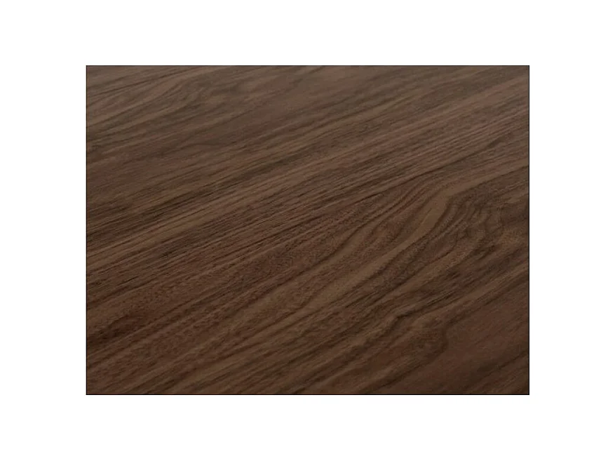 Table rectangulaire extensible 6 à 14 places L 180 à 284cm bois foncé et pieds acier gris foncé Flavien