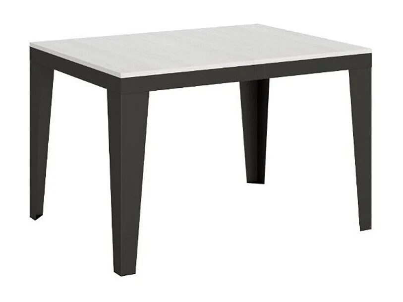 Mesa de comedor extensible evolución Flavio-Color Blanco-Ancho extensible