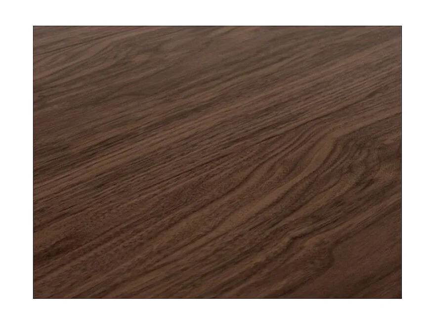 Table rectangulaire extensible 8 à 20 places L 180 à 440cm bois foncé et pieds métal anthracite Flavio