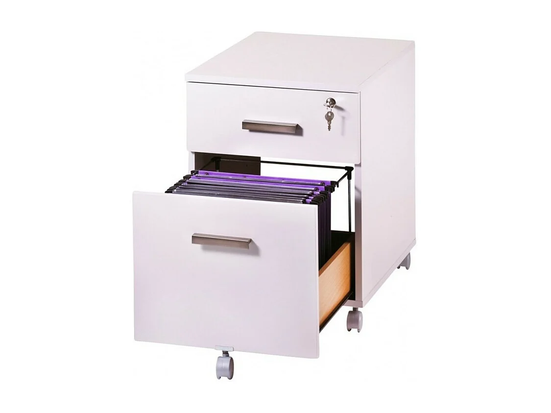 Caisson de bureau blanc Hublo