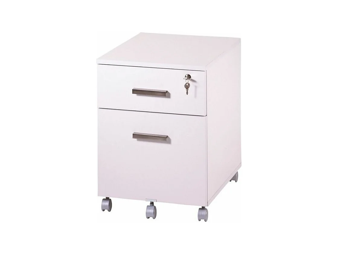 Caisson de bureau blanc Hublo