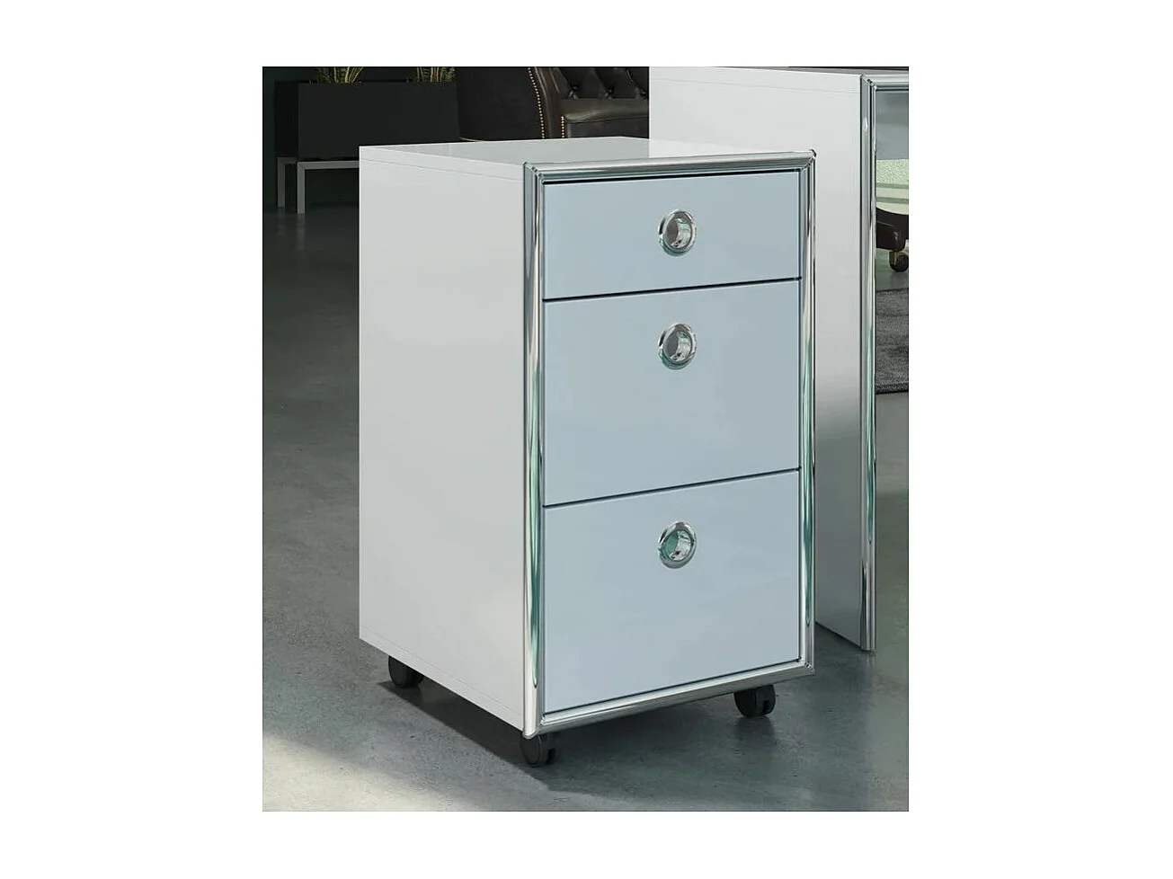 Bureaumeubel met 3 lades in wit MDF hout Irma