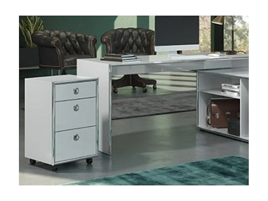 Bureaumeubel met 3 lades in wit MDF hout Irma