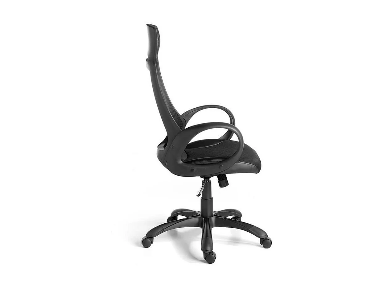 Fauteuil de bureau réglable résille et pieds en acier Hory