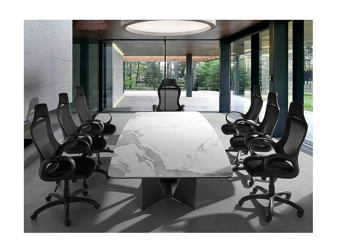 Hory verstelbare mesh bureaustoel met stalen poten