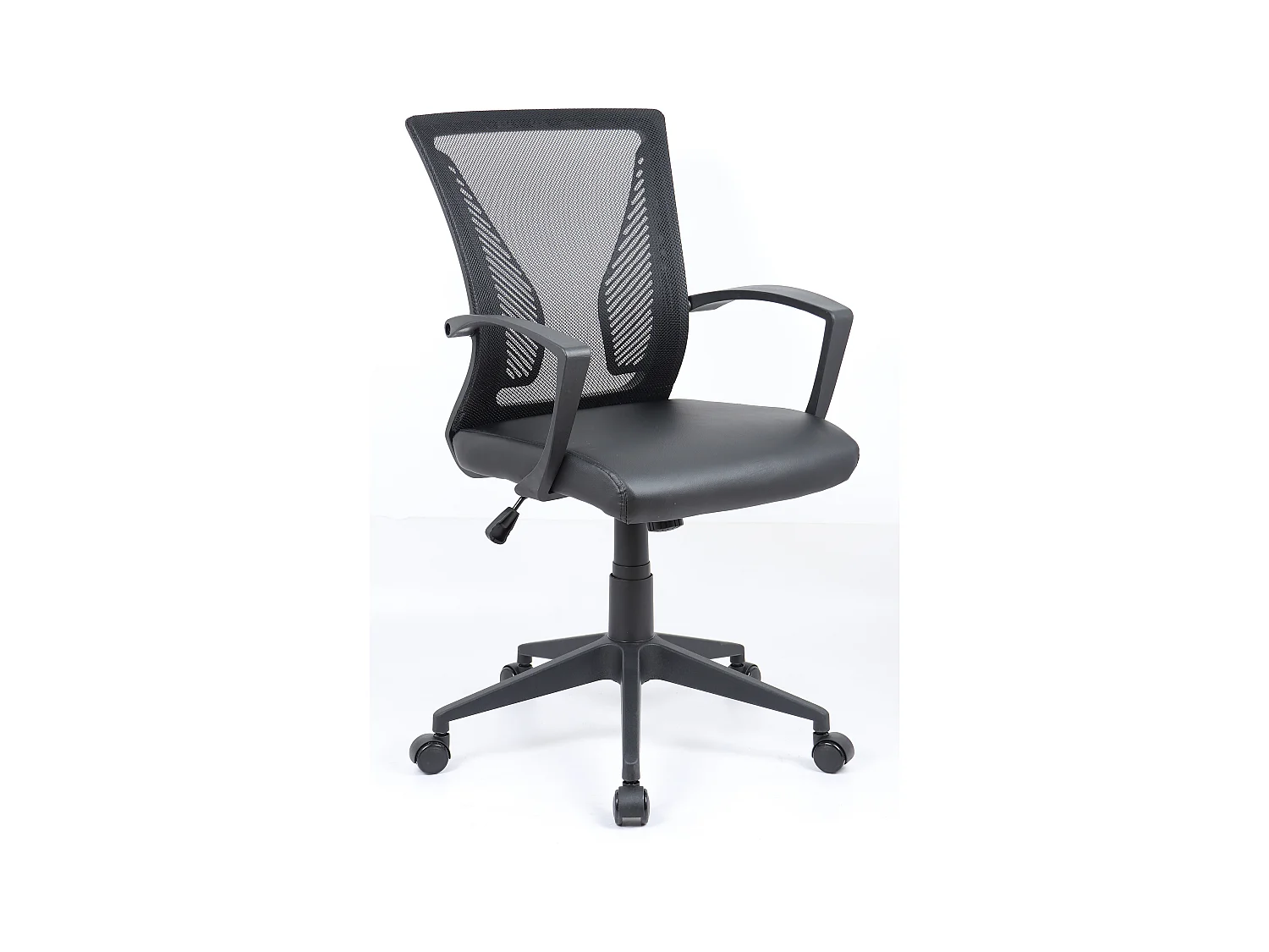 Office chair Offilo PU Black approx. H. 92-102 x W. 48 x D. 46 cm