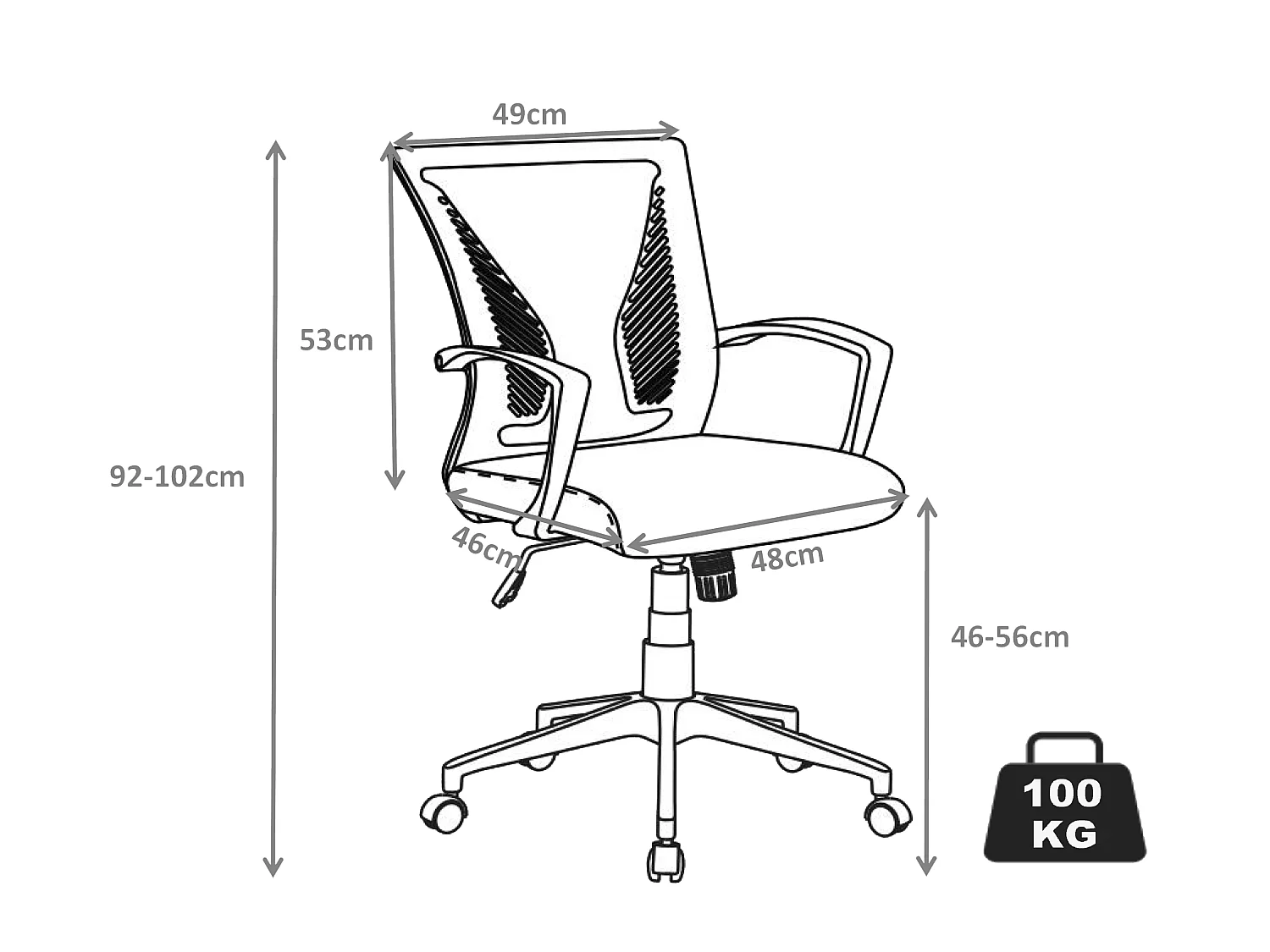 Bürostuhl Schreibtischstuhl Drehstuhl Offilo
