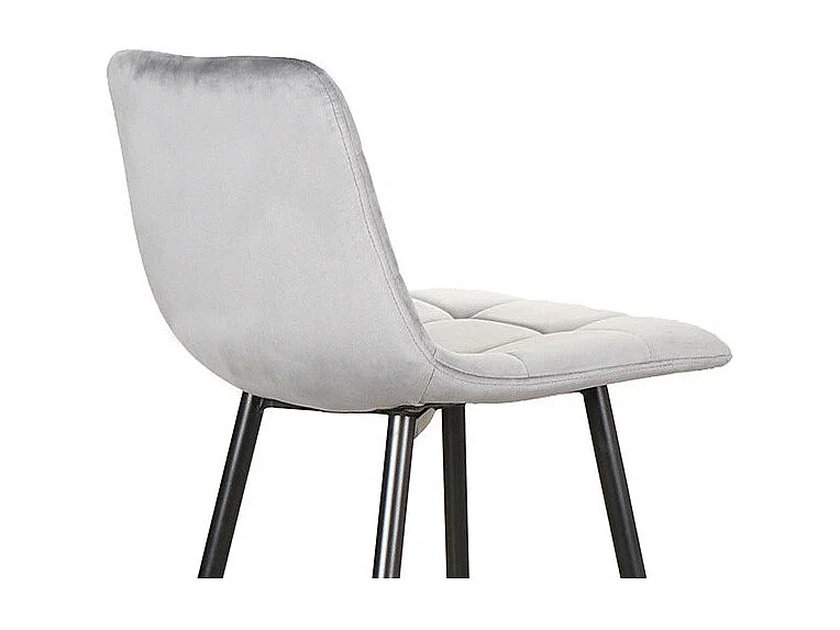 Hoker niski MILA H-2 VELVET szary kuchenny