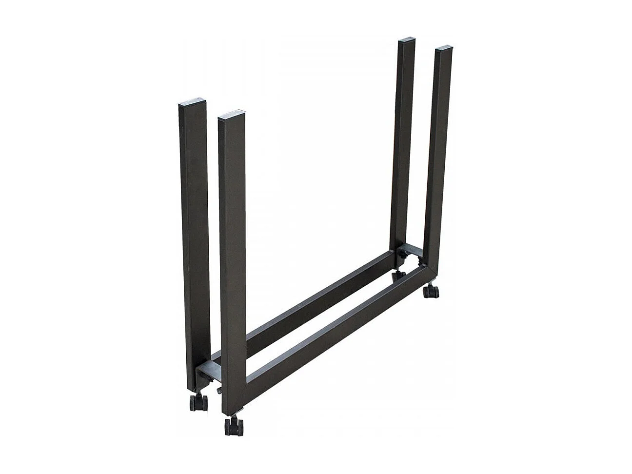 Console extensible pin massif clair et pieds métal anthracite 8 personnes 40 à 196cm Cali
