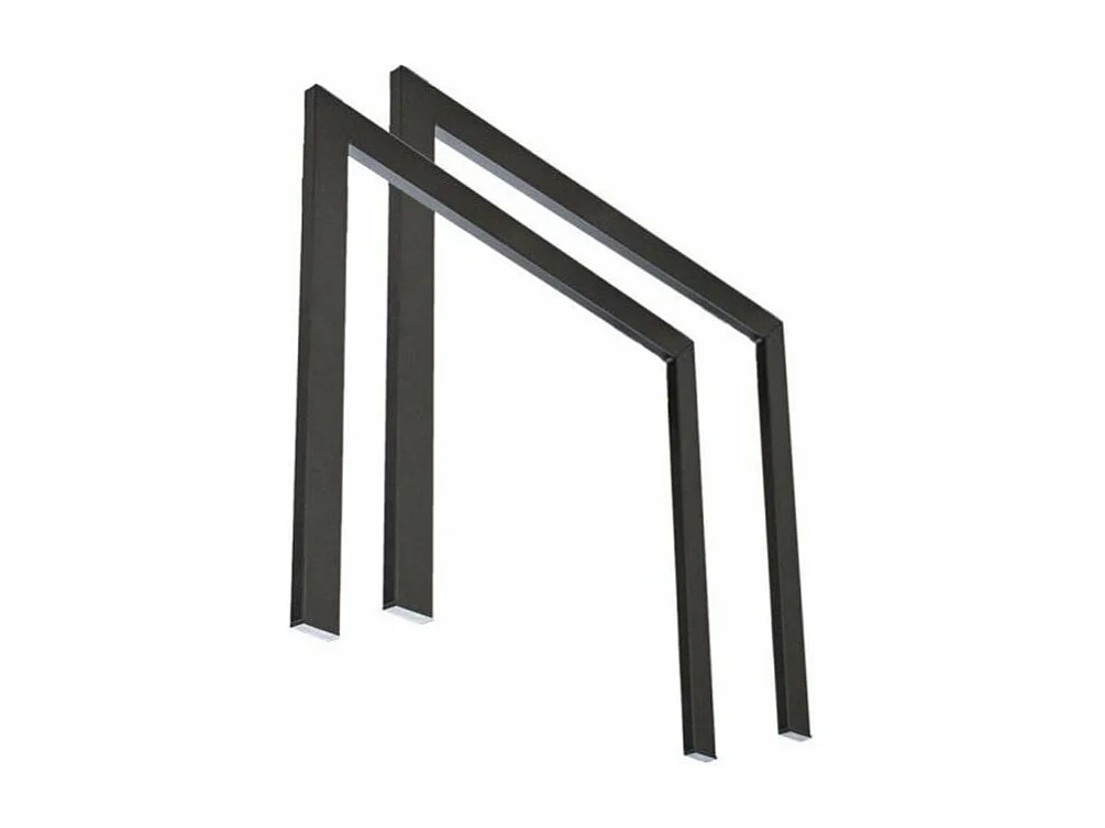 Console extensible design bois et acier marron Diva 90x40-196 ou 90x40-300-Couleur Gris ciment-5 rallonges épaisses