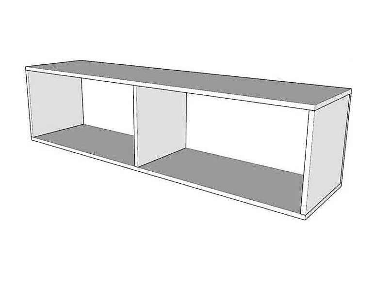 Uitschuifbaar bedkast van 120x190 cm met opbergzuil en bovenkasten met Kanto wit essenhouten meubilair
