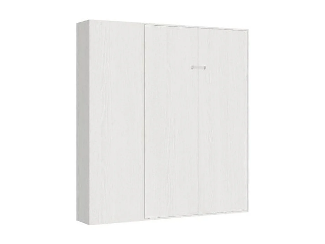 Armoire lit 120x190 avec canapé et colonne de rangement bois blanc Kanto-Couleur Microfibre 12
