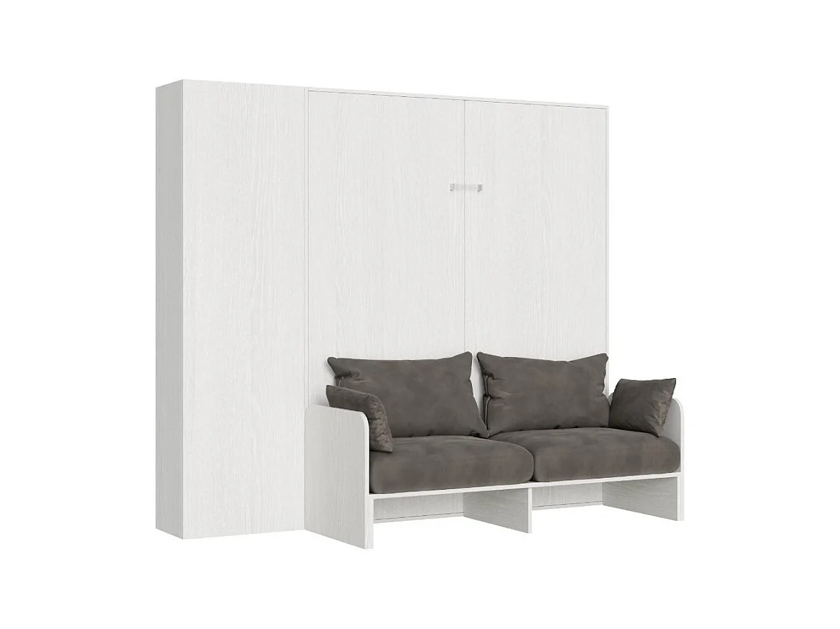 Bedkast 160x190 cm met bank en Kanto withouten opbergzuil-Kleur Microvezel 20