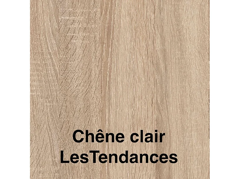 Lit escamotable vertical Banila-Chêne clair-160x200