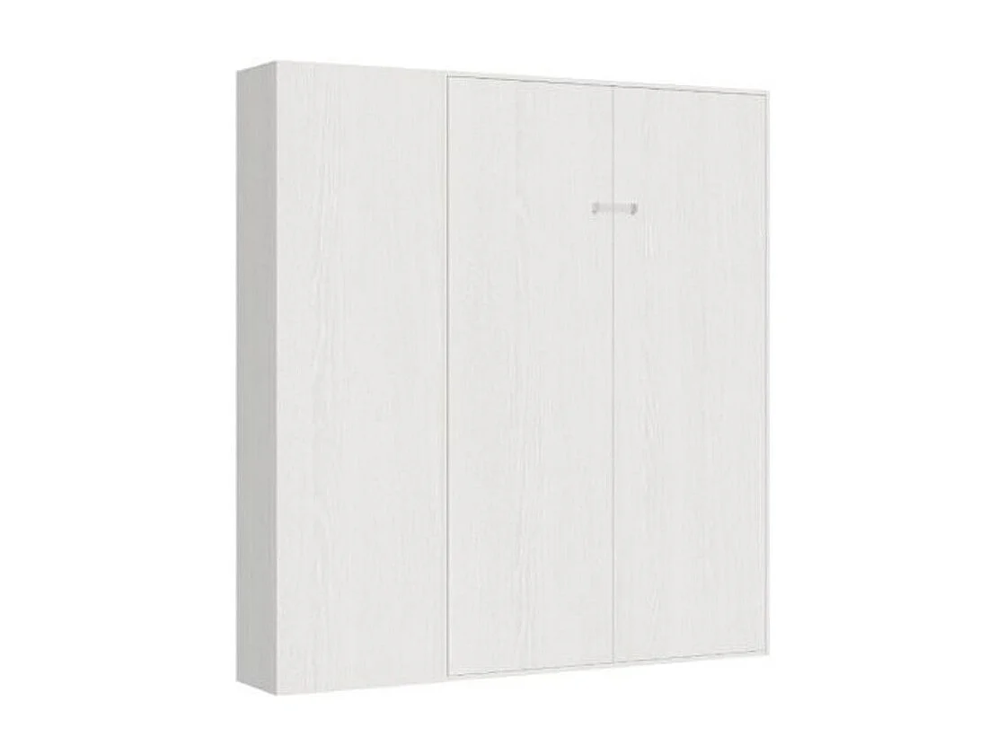 Armoire lit 120x190 avec canapé et colonne de rangement bois blanc Kanto-Couleur Microfibre 15