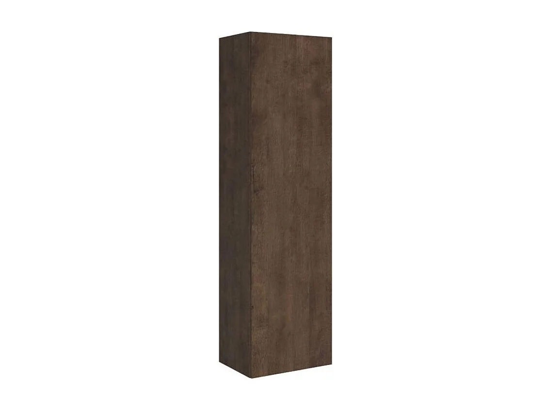 Armoire lit 120x190 avec canapé et colonne de rangement bois noyer Kanto-Couleur Microfibre 14