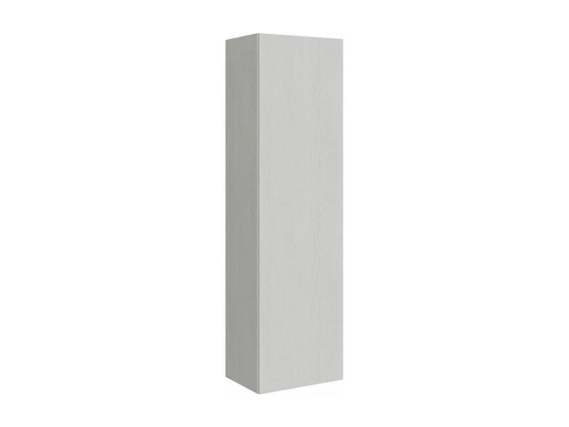 Lit escamotable avec colonne de rangement bois frêne blanc kanto 140x190