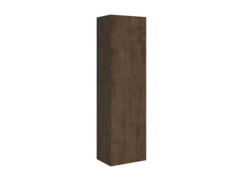 Armoire lit 140x190 avec canapé et colonne de rangement bois noyer Kanto-Couleur Microfibre 38