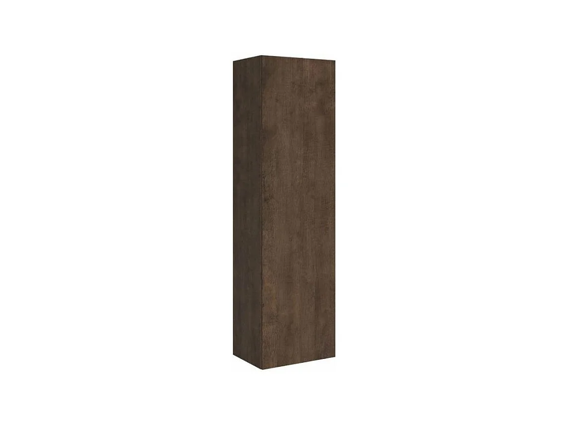 Armoire lit 140x190 avec canapé et colonne de rangement bois noyer Kanto-Couleur Microfibre 38