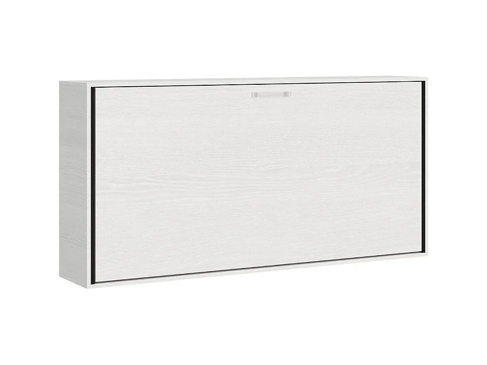 Lit escamotable horizontal blanc Bounto 85x185-